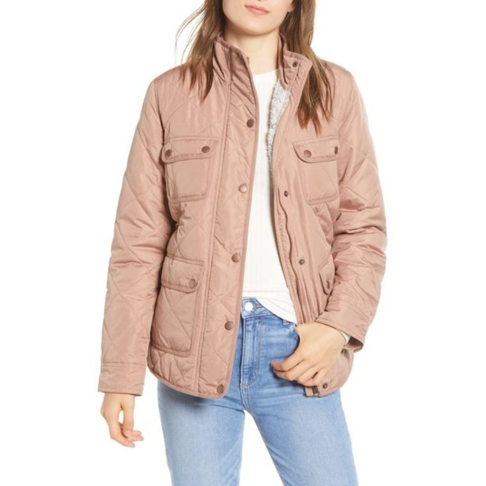 Thread & Supply Brown Quilted Utility Jacket